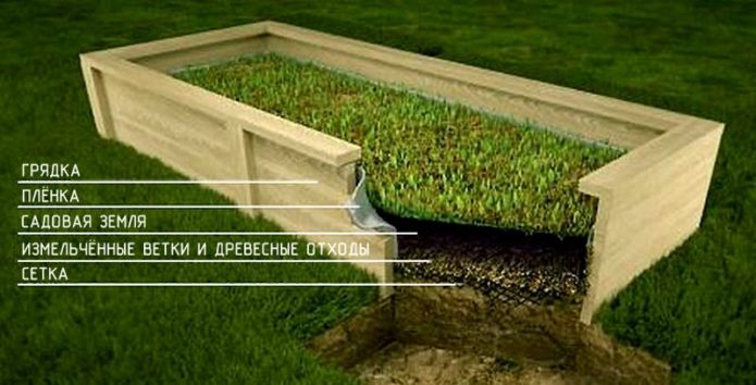 Organization of a high bed