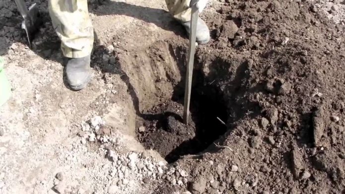 Stake in the landing pit